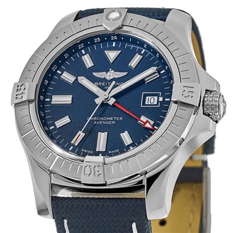 breitling a32395101c1x1|A32395101C1X1 Breitling Avenger GMT 45 Blue .